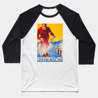 Weersportkampen Netherlands Vintage Poster 1944 Baseball T-Shirt
